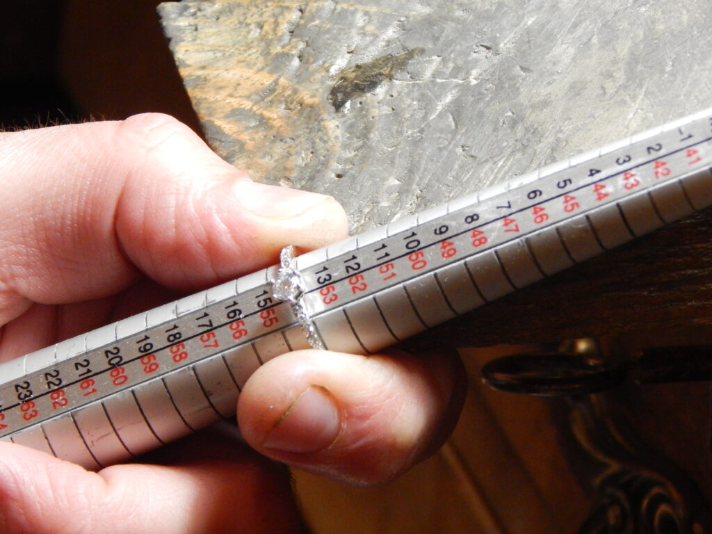 medidor de tallas de anillo